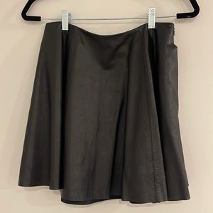 Theory Skater lamb leather style mini skirt